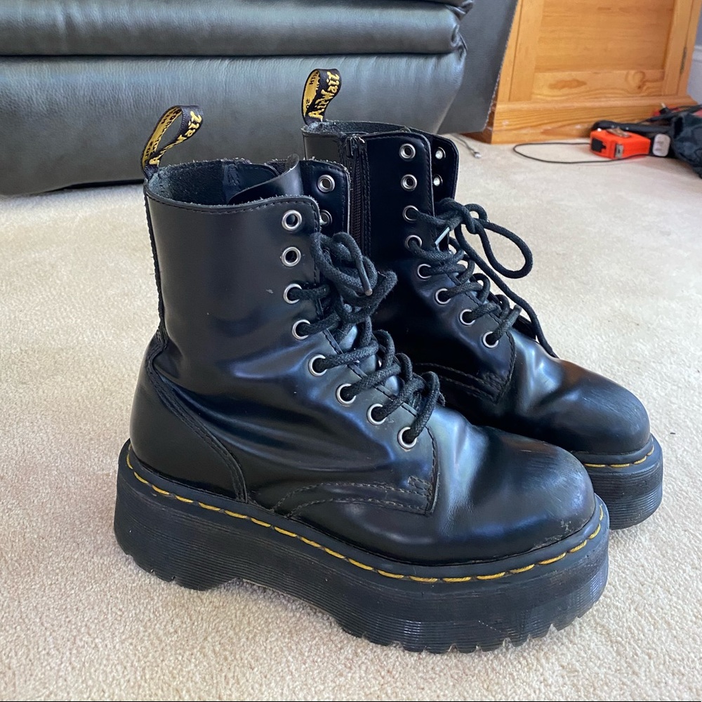 Dr. Martens Jadon Smooth Leather Platform Boots